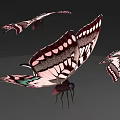 Flying Butterflies With Colorful Pink And Black Wings And White Spots In Mid Air