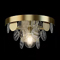 Elegant Modern Chandelier With Gold Metal Frame And Crystal Glass Decor For Interior Design