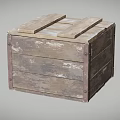 Vintage Wooden Storage Cabinet With Slatted Plank Design And Rustic Finish