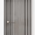 Modern Interior Hinged Doors With Various Colors And Paneled Design Frames 3d model