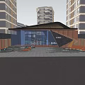 Modern Gate 3d model