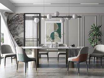 Modern Restaurant 3d model