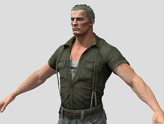 man european man Denim 3d model