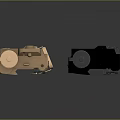 Two Black And Beige Industrial Mechanical Devices With Labels And Knobs
