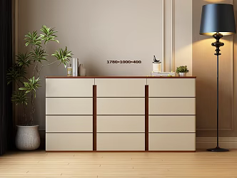 Italian Side Cabinet Italian Entrance Cabinet Italian Decorative Cabinet Italian Floor Lamp Plant Italian Xuanpai Cabinet Italian Entrance Cabinet 3d model