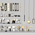 Lamps Combination Table Lamp Special-shaped Lamp Chandelier Wall-mounted Lamp Candlestick Lamp Art Lamp 3d model