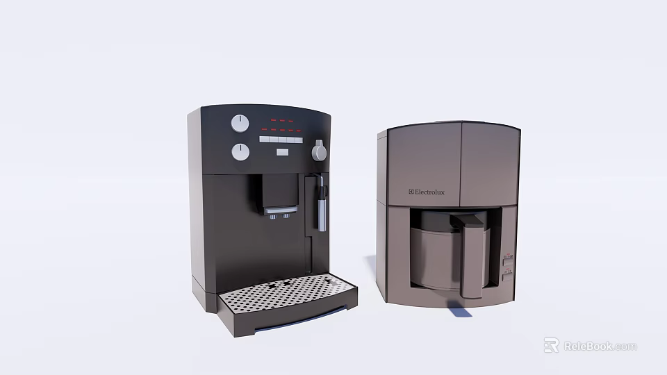 Two Modern MOULINEX Kitchen Appliances With Sleek Design And User Friendly Controls 3d model 
