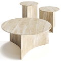 Marble coffee table combination 3d model