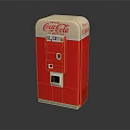 Coca-Cola Commercial Vending Machine With Red And White Exterior Design