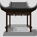 Chinese-style pavilion 3d model