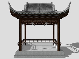 Chinese-style pavilion 3d model