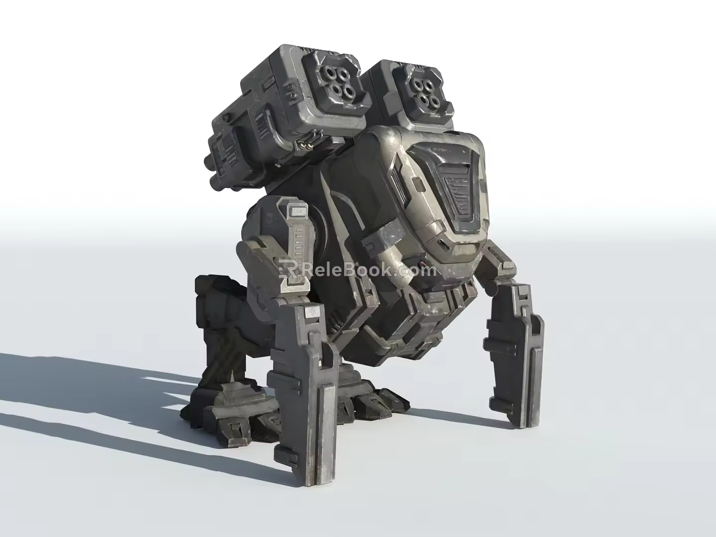 Sci-fi Robot Mecha Warrior Cyberpunk Future Artificial Intelligence 3d model