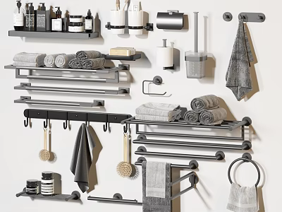 Modern toiletries 3d model