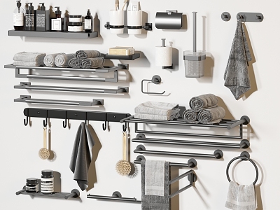 Modern toiletries 3d model