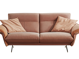 Leather double sofa Modern double sofa 3d model