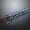 industrial LOFT train vintage train steam train train carriage locomotive head 3d model