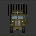 Military Green Tracked Engineering Tank Vehicle With Large Top Metal Structure