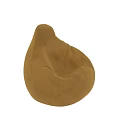 Yellow Fabric Bean Bag Chair Comfortable Modern Design For Living Room