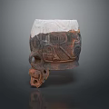 Handcrafted Clay Pot With Intricate Carvings And Decorative Handle For Home Use