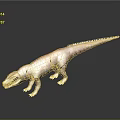 Prehistoric Dinosaur Model With Reddish Brown Textured Skin In Standing Posture