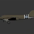 Brown Passenger Aircraft with Blue Star Logo Twin Engines Black White Striped Wings