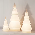 Christmas Tree Decorative Ornament Set With Black Green Beige White Wooden Polka Dot Minimalist Styles