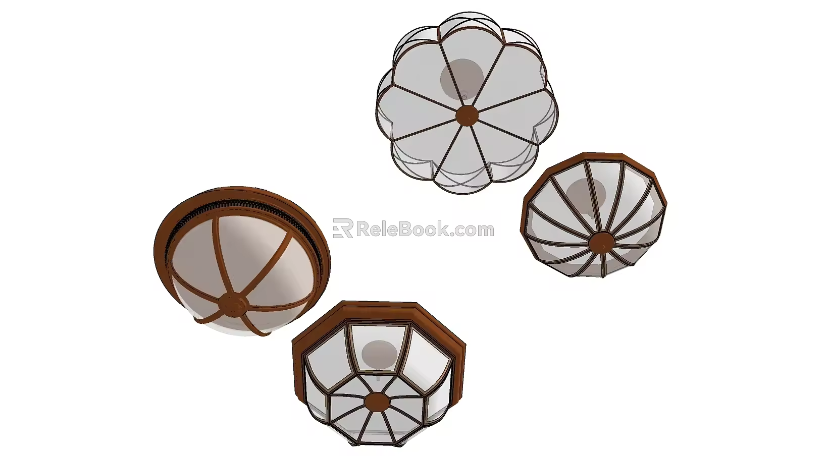 Decorative metal ceiling lamp pattern ceiling lamp 3d model
