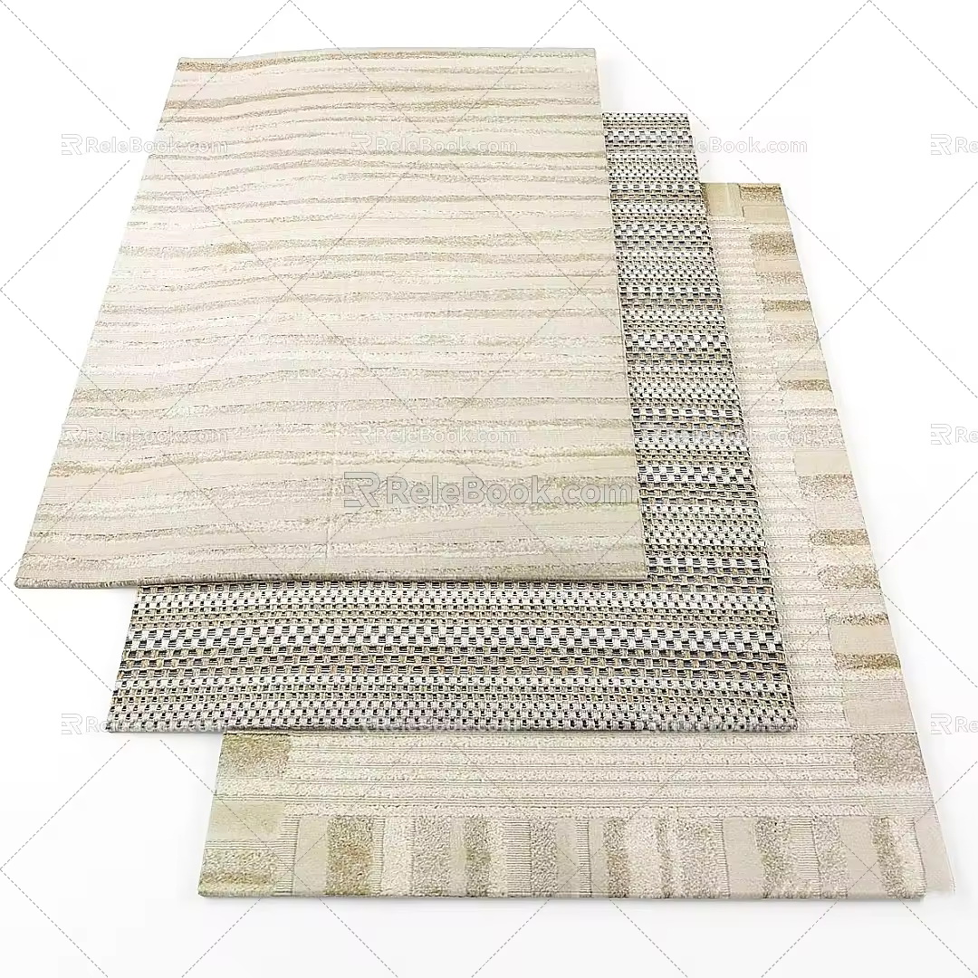 modern square carpet square carpet 3d model
