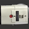 Vintage DTL Tester Electronic Device With Silver Case Red Button And Knob