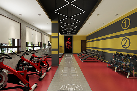 Modern Gym 3d model