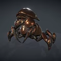 Game Movie Character Mechanical Beetle With Metallic Shell And Sharp Legs