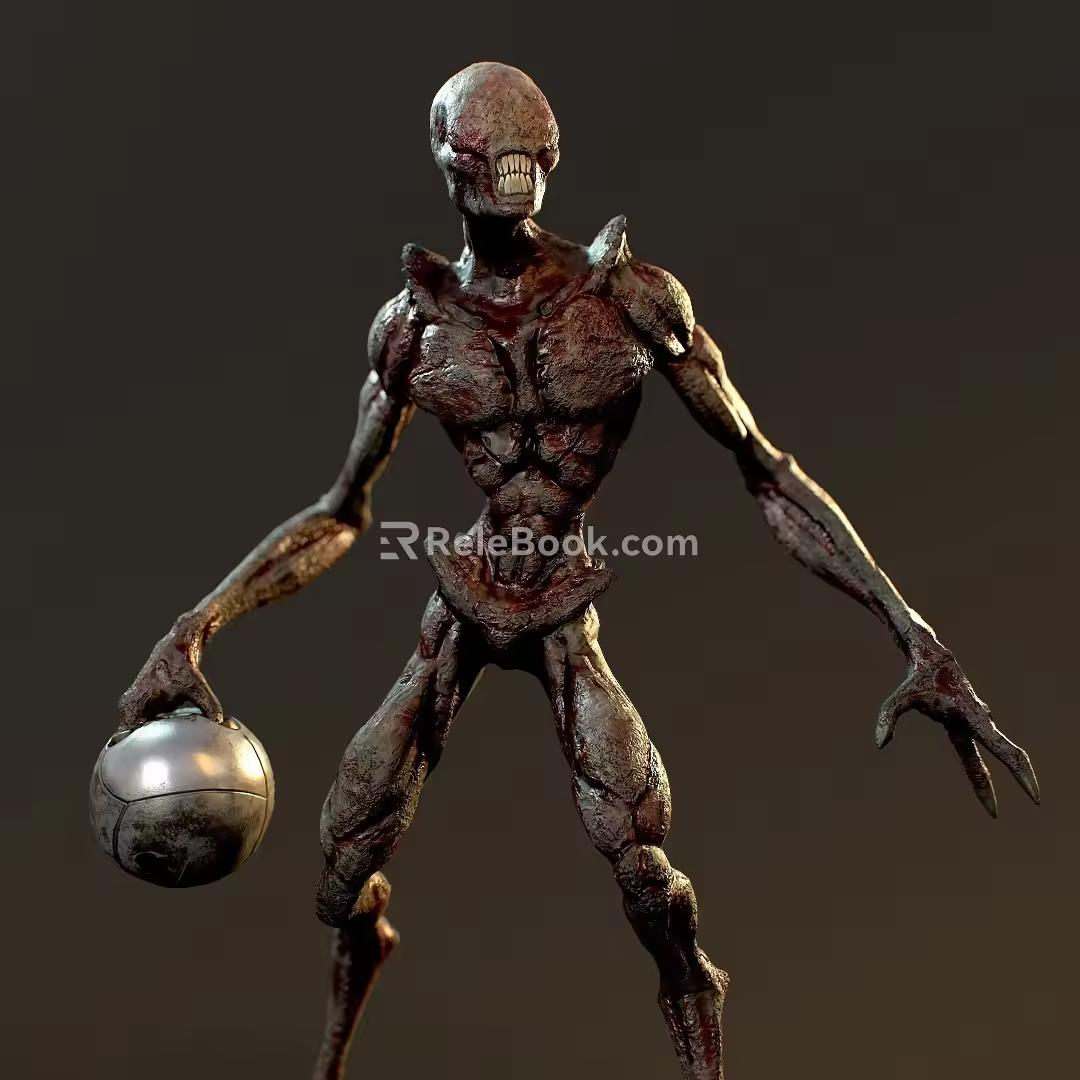 Game Role Game Character Demon Evil Skeleton Skin 3d model