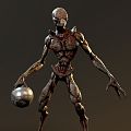 Game Role Game Character Demon Evil Skeleton Skin 3d model