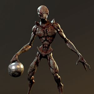 Game Role Game Character Demon Evil Skeleton Skin 3d model