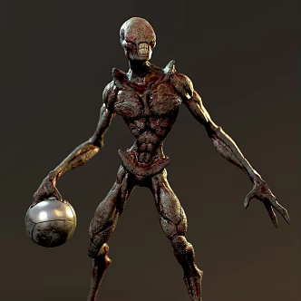 Game Role Game Character Demon Evil Skeleton Skin 3d model