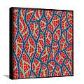 Vibrant Abstract Painting With Red Blue Network Vein Like Pattern Design 3d model