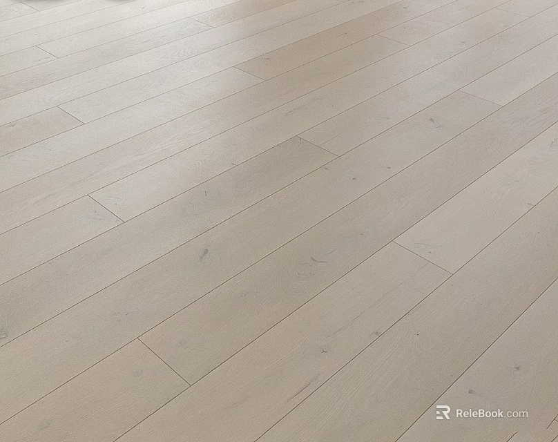 Light Colored Wooden Flooring With Natural Wood Grain And Smooth Surface 3d model 