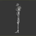 Robot Assistant Small Robot Butler Robot Butler Figure Game Figure 3d model
