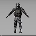 Astronaut In Advanced Spacesuit With Functional Equipment And Protective Gear Design 3d model