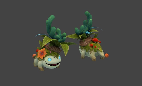 Strange Frog Forest Frog Cute Pet 3d model