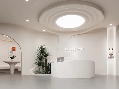Quiet Beauty Salon Hall Beauty Salon Front Desk