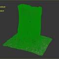 Natural Wooden Stone Stump Decorative Piece With Rustic Texture And Green Moss