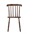 Classic Wooden Dining Chair With Spindle Back And Solid Wood Seat For Kitchen Dining Room