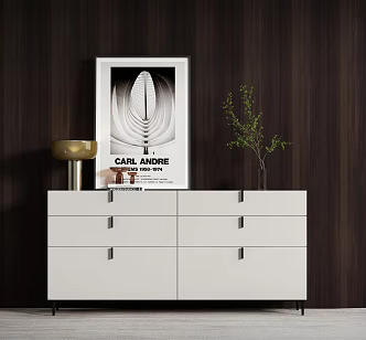Modern Side Cabinet 3d model