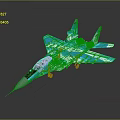 Sleek Blue Fighter Jet Model Featuring Detailed Design And Shiny Surface