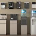 Modern Home Water Dispensers With Wall Mounted And Floor Standing Designs In Black White Beige