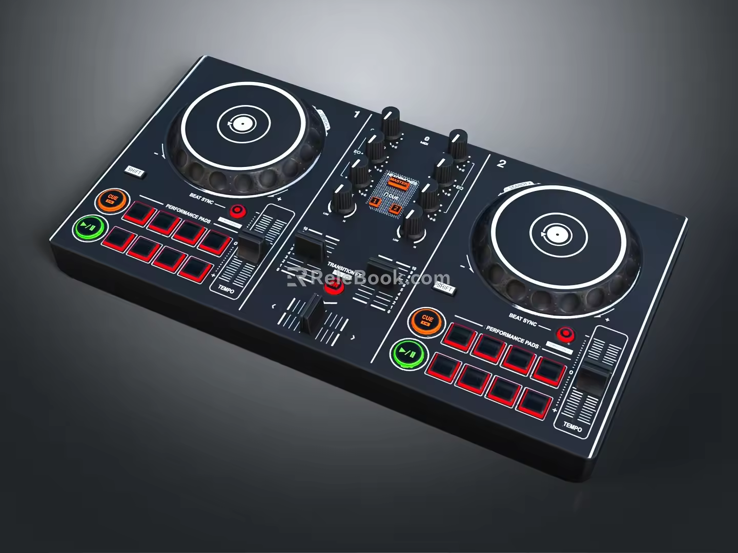 Modern Synthesizer Portable Synthesizer 3d model