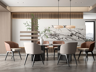 Modern Minotti Restaurant 3d model