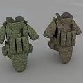 Military Style Camouflage Tactical Clothing With Multiple Pockets And Utility Attachments Design