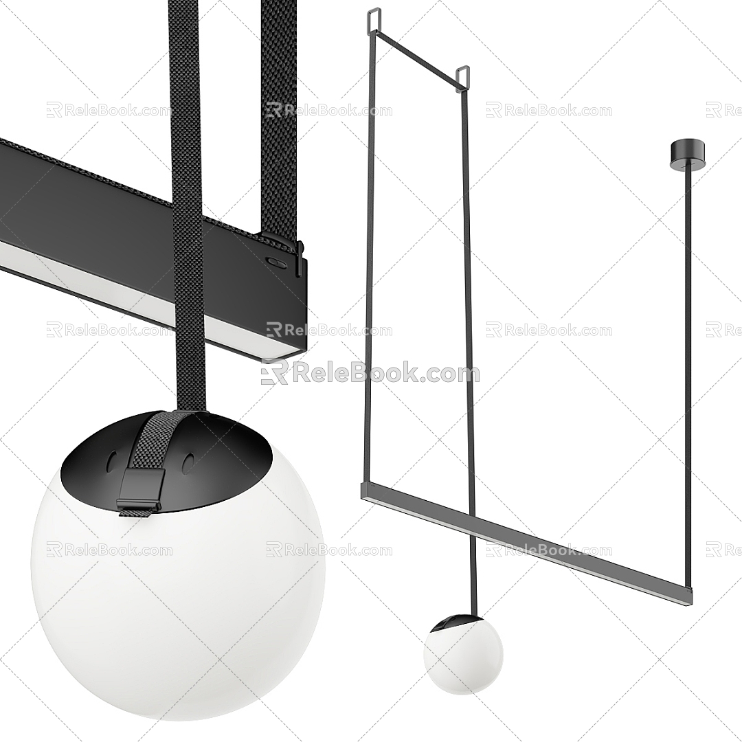 modern ceiling lamp 3d model